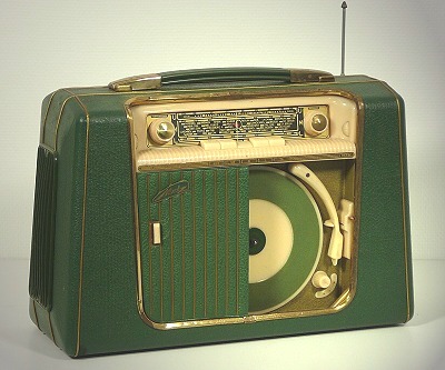 Fotografie des Kofferradios von Metz